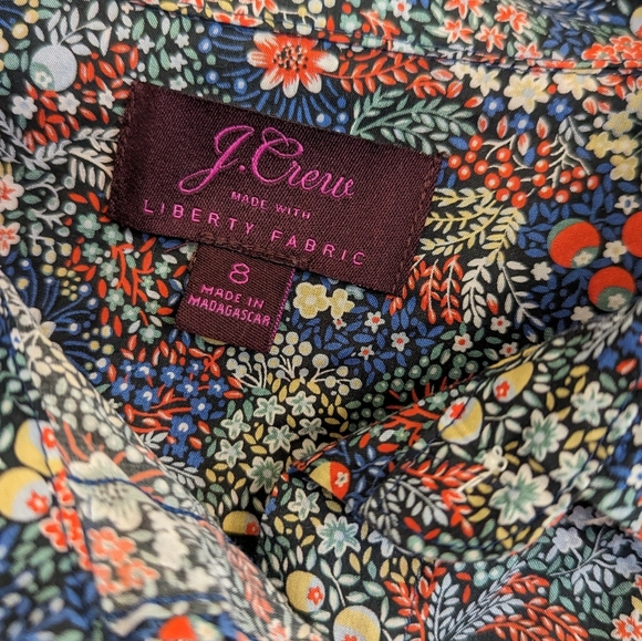 J Crew Perfect shirt in Liberty® elderberry floral - Picture 4 of 6